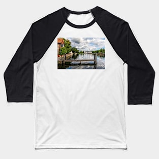 A Landing Stage at Marlow on Thames Baseball T-Shirt